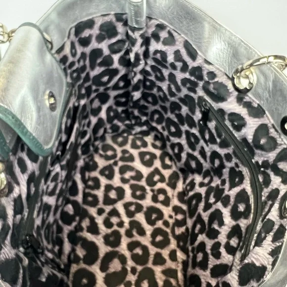 Brighton Fashionista Yellow Coated Canvas Leather Handbag World Travel Tote - Picture 12 of 15